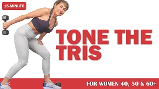 15-Min Tricep Workout with Dumbbells for Women Over 40