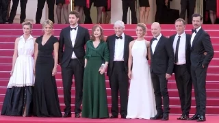 Director Paul Verhoeven, Isabelle Huppert and more attends the Premiere of Elle at the Cannes Film F