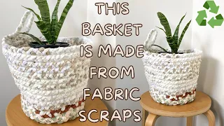 DIY basket made from fabric scraps! *easy* | Scrap busting | Georgia's Portfolio