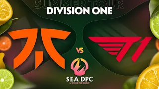 Fnatic vs T1 Game 2 - DPC SEA Div 1 Summer Tour w/ Lyrical & GoDz