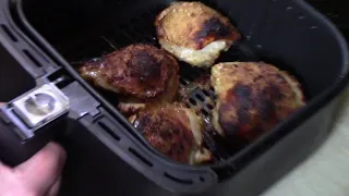 Air Fryer Mustard Roasted Chicken Thighs