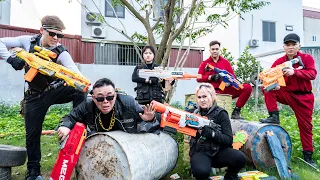 LTT Nerf War : Mision Urgent Captain SEAL X Warriors Nerf Guns Fight Crime Group Dr Lee Fierce Arena