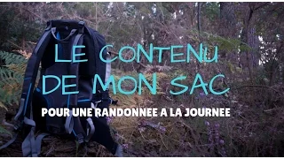 Le contenu de mon sac pour une randonnée à la journée