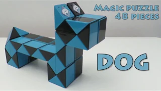 Magic puzzle 48 pieces: Dog