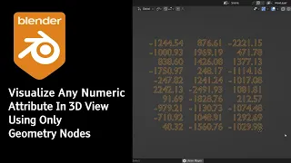 Visualize Numeric Attributes in Geometry Nodes