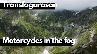 Transfăgărășan in the fog on motorcycles | Triumph Scrambler 1200XC onboard
