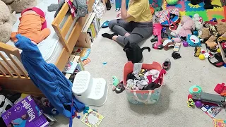 Time Lapse Cleaning | My Son's Messy Room! | No talking satisfying time lapse