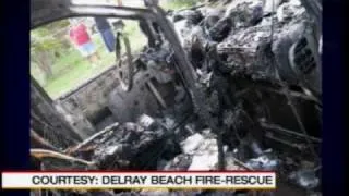 Delray Beach Man Describes Minivan Fire