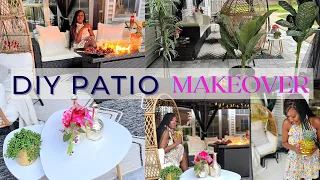 SUMMER  PATIO DECORATING IDEAS ⭐ DIY Patio Makeover ⭐ How to Decorate a Glam Patio