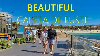 Caleta de Fuste FUERTEVENTURA Spain 2024 🇪🇸 🔴 NEW Walking Tour in Canary Islands [4K UHD]
