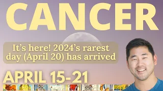Cancer - A NEW BEGINNING LEADS TO DESERVED SUCCESS 🥳🌠 APRIL 15-21 Tarot Horoscope ♋️