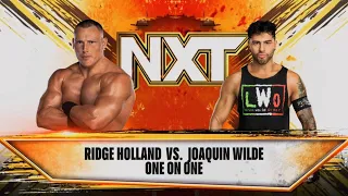 Ridge Holland vs Joaquin Wilde