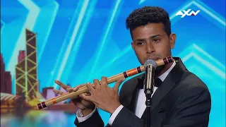 Fluteboxing by Sudhir.R in Asia's Got Talent