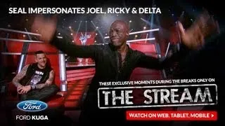 Seal Impersonates Ricky Martin, Joel Madden And Delta Goodrem: The Voice Australia Season 2