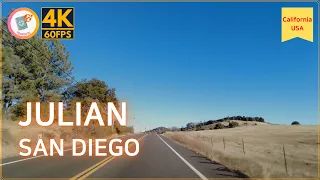 [4K] Driving California: San Diego to Julian