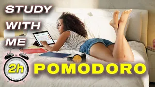 👩🏽‍🎓 Pomodoro Study Timer, STUDY WITH ME | Pomodoro Technique, 2h, Ambient Study Music For Studying