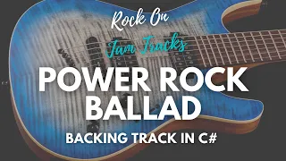 Emotional Power Rock Ballad  Backing Track in C# Minor | Whitesnake Style