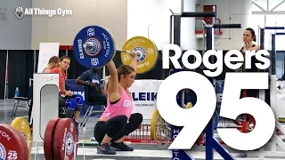 Mattie Rogers 95kg Snatch 2015 World Championships Training Hall