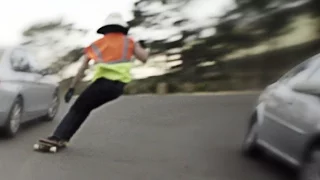 Downhill Skater Over Takes Cars at 70km+ - Flying Down the Cape Town Suburbs Part 6