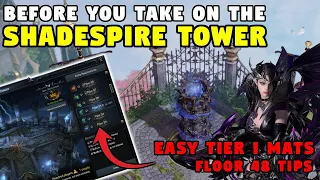 BOOST MAIN or ALT? Get to Tier 2 FASTER | Shadespire Tower Strategy Tier 1 Honing Mats - Lost Ark