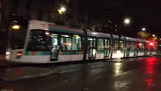 Paris Tramway: Citadis 402 running on the T3a Route