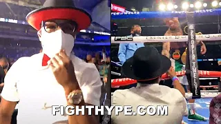 FLOYD MAYWEATHER LIVE REACTION TO GERVONTA DAVIS BRUTAL KNOCKOUT OF LEO SANTA CRUZ