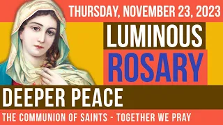 LISTEN - ROSARY THURSDAY - Theme: DEEPER PEACE