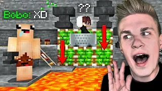 BOBO zrobił CHAMSKI PRANK na KOLEDZE w Minecraft! *wkurzył się*