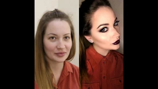 макияж до и после, makeup before and after