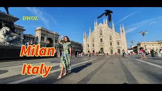 Milan fashion city Italy,  walking tour