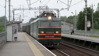 Train videos. Freight trains in Russia - 71.