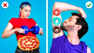 IT’S EXERCISE TIME! Funny Ways to Sneak Food into the GYM By Crafty Panda School