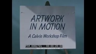 " ARTWORK IN MOTION "  1960s CARTOON / CEL ANIMATION FOR INDUSTRIAL FILMS  PROMO   XD82755