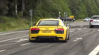 Cars Leaving Nürburgring Tankstelle - 3x GT2RS, JDM, Golf R32 Flames, 1M Coupé Drift, SVR, 812 etc!