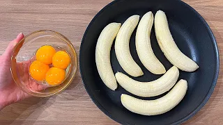 Just Add Eggs With Bananas Its So Delicious / Simple Breakfast Recipe / Healthy Cheap & Tasty Snacks