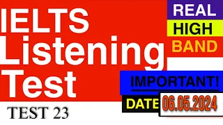 IELTS LISTENING PRACTICE TEST MAY 2024 WITH ANSWERS 06.05.2024 | MAY PRACTICE TEST #ieltslistening