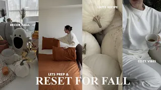 FALL RESET: decorating my home, huge autumn haul, pumpkin chai latte & soup recipe