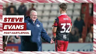 Steve Evans' reaction | Stevenage 1-0 Hartlepool United | Sky Bet League Two