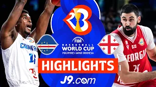 Cape Verde 🇨🇻 vs Georgia 🇬🇪 | J9 Highlights | FIBA Basketball World Cup 2023