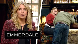 Emmerdale - Mack Punches Dan Over Talks About Reuben