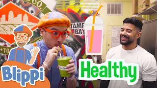 Blippi Makes Organic Smoothies | Healthy Eating For Kids | Educational Videos For Children