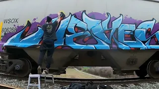 Freight Train Graffiti With KEYES (CBS Crew)