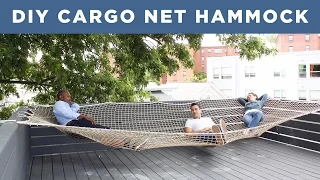 DIY Giant Hammock | Made from a Cargo Net