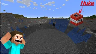 This TNT Destroyed My World🤯😱😱In Minecraft