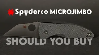 Spyderco Microjimbo Black G-10 - S30V | C264GPBK Initial Review & Unbox