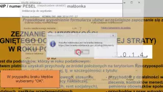 Wysyłanie zeznania rocznego do systemu e-Deklaracje