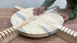 Creative Craft Woodworking Project // Design Dining Table With Cool Design