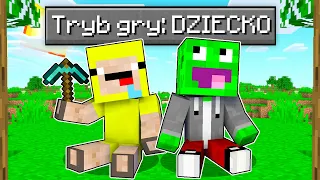 Zostaliśmy MAŁYMI DZIEĆMI z Palionem w MINECRAFT! *TRYB GRY DZIECKO*