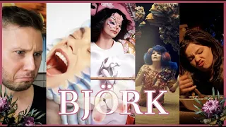 BJÖRK MUSIC VIDEO MEDLEY FIRST VIEWING + REACTION