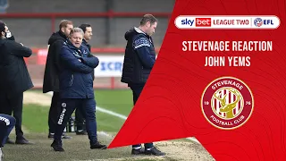 STEVENAGE REACTION | John Yems